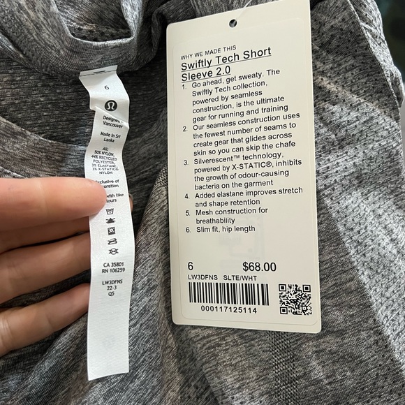 *Lululemon Swiftly Tech Short Sleeve Shirt 2.0 - Picture 6 of 8